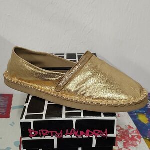 Dirty Laundry hazen gold crackle Shoe